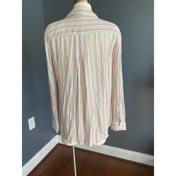 Pastel striped button-down shirt - Picture 3 of 5
